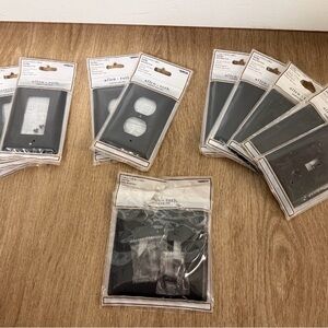 Brand New Black Switch Plate Bundle